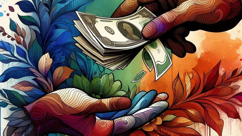 illustration of big money donors