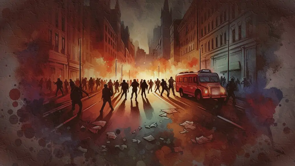 rioting illustration